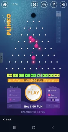 Play 1win Plinko